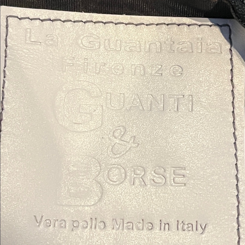 La Guantalia de Firenze Guanti & Borse Silver Italian Leather Shoulder Bag - Picture 8 of 9